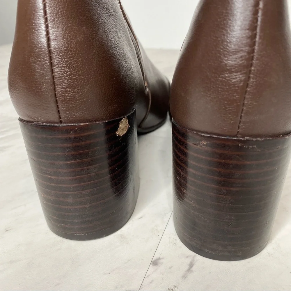 Blondo Tasel Brown Leather Bootie 9M
